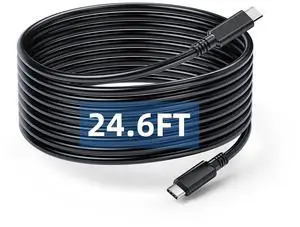 USB C to USB C Cable 24.6FT, PD 100W/20Gbps Type C to C Cable, 4K@60Hz Video and Audio Output Cord USB3.2 Fast Charging Suitable for MacBook Pro, iPad Pro, Samsung Galaxy, Portable Monitor USB C to USB C Cable 24.6FT, PD 100W/20Gbps Type C to C Cable, 4K@60Hz Video and Audio Output Cord USB3.2 Fast Charging Suitable for MacBook Pro, iPad Pro, Samsung Galaxy, Portable Monitor