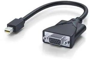 Mini DisplayPort to VGA Adapter, Active Mini DP to VGA Converter 1080P Full HD, Thunderbolt Compatible Mini DisplayPort Male to vga Female Video Adapter for Monitor, Projector, MacBook, Laptop Mini DisplayPort to VGA Adapter, Active Mini DP to VGA Converter 1080P Full HD, Thunderbolt Compatible Mini DisplayPort Male to vga Female Video Adapter for Monitor, Projector, MacBook, Laptop