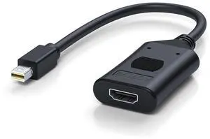 Mini DisplayPort to HDMI Adapter, Active Mini DP to HDMI Converter 4K UHD, Thunderbolt Compatible mini DisplayPort Male to HDMI Female Video Adapter for Monitor, Projector, MacBook, Laptop Mini DisplayPort to HDMI Adapter, Active Mini DP to HDMI Converter 4K UHD, Thunderbolt Compatible mini DisplayPort Male to HDMI Female Video Adapter for Monitor, Projector, MacBook, Laptop