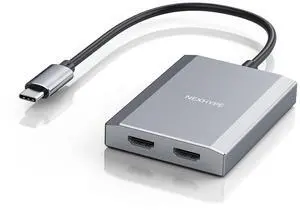 USB C to Dual HDMI Adapter, 4K@30Hz Supports Dual Monitor Expansion for Apple Mac M1/M2/M3, USB3.0 Hub Multiple Displays, Driver Required USB C to Dual HDMI Adapter, 4K@30Hz Supports Dual Monitor Expansion for Apple Mac M1/M2/M3, USB3.0 Hub Multiple Displays, Driver Required