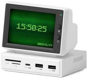 Hagibis 3.5inch IPS USB Mini Screen with USB C Hub, USB-C&HDMI Monitor AIDA64 Mini PC CPU RAM HDD Data Monitor Temperature Electronic Album Floating Lyrics Display Sub Screen for Laptop PC (960x640) Hagibis 3.5inch IPS USB Mini Screen with USB C Hub, USB-C&HDMI Monitor AIDA64 Mini PC CPU RAM HDD Data Monitor Temperature Electronic Album Floating Lyrics Display Sub Screen for Laptop PC (960x640)