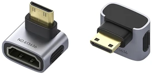 Hagibis Mini HDMI to HDMI Adapter 2 Pack, 8K@60Hz 4K@240Hz L-Shaped 90 Degree Mini HDMI Male to HDMI Female Extension Connector Conventer for Portable Monitor (L-Shaped Front) Hagibis Mini HDMI to HDMI Adapter 2 Pack, 8K@60Hz 4K@240Hz L-Shaped 90 Degree Mini HDMI Male to HDMI Female Extension Connector Conventer for Portable Monitor (L-Shaped Front)