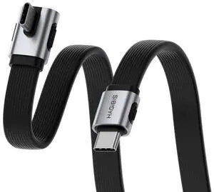 USB4 Cable, 80Gbps Data Transfer, 240W Fast Charging USB-C Cable, 8K@60Hz USB 4 V2.0 Short Cable for iPhone 17 16 15 Pro Max, iPad Pro, Thunderbolt 5/4 (Vertical 90 Degree, 1.6FT) USB4 Cable, 80Gbps Data Transfer, 240W Fast Charging USB-C Cable, 8K@60Hz USB 4 V2.0 Short Cable for iPhone 17 16 15 Pro Max, iPad Pro, Thunderbolt 5/4 (Vertical 90 Degree, 1.6FT)