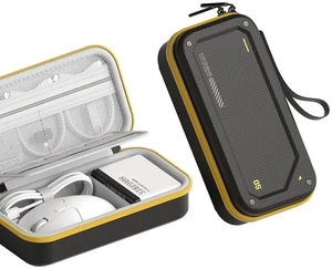 Hagibis Electronic Organizer Traveling Case Bag EVA Hardshell PU Portable Carrying Pouch for Mouse, Charger, Cables, Power Bank, SD Cards, USB Flash Disks, Accessories (Black) Hagibis Electronic Organizer Traveling Case Bag EVA Hardshell PU Portable Carrying Pouch for Mouse, Charger, Cables, Power Bank, SD Cards, USB Flash Disks, Accessories (Black)