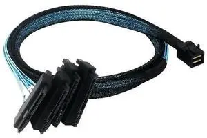 1to4 Mini SAS HD Fanout Cable, SFF8643 to 4×SAS 29Pin SFF8482 Hard Drive Cable, 12Gbps HighSpeed Server Data Cable 1to4 Mini SAS HD Fanout Cable, SFF8643 to 4×SAS 29Pin SFF8482 Hard Drive Cable, 12Gbps HighSpeed Server Data Cable