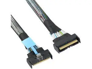 PCIe 5.0 Slimline SAS MCIO SFF8654 8i 74Pin to MCIO SFF8654 HighSpeed Server Cable, 39.37 Inches PCIe 5.0 Slimline SAS MCIO SFF8654 8i 74Pin to MCIO SFF8654 HighSpeed Server Cable, 39.37 Inches