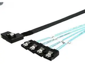 Mini SAS SFF8087 to 4Port SATA Female Fanout Cable, Server Hard Drive Data Cable, 3.3FT / 1M Mini SAS SFF8087 to 4Port SATA Female Fanout Cable, Server Hard Drive Data Cable, 3.3FT / 1M