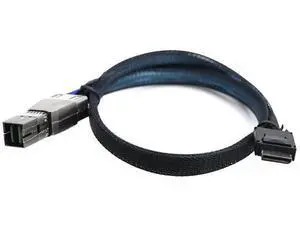 OCuLink 4i SFF8611 to SAS HD SFF8644 4i Cable, 12Gbps HighSpeed Server Data Cable for RAID Controller, Workstation & Storage Expansion, 0.5M/19.68in OCuLink 4i SFF8611 to SAS HD SFF8644 4i Cable, 12Gbps HighSpeed Server Data Cable for RAID Controller, Workstation & Storage Expansion, 0.5M/19.68in