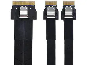 40cm PCIE Ultraport SAS Slim 4.0 Cable, SFF8654 8i 74Pin to Dual SFF8654 4i 38Pin PCIExpress Breakout Cable 40cm PCIE Ultraport SAS Slim 4.0 Cable, SFF8654 8i 74Pin to Dual SFF8654 4i 38Pin PCIExpress Breakout Cable
