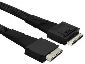PCIe OCuLink SFF8611 8i to SFF8611 8i HighSpeed Server Data Cable, 32AWG 24Gbps Internal Transmission Harness, 1M/39.37in PCIe OCuLink SFF8611 8i to SFF8611 8i HighSpeed Server Data Cable, 32AWG 24Gbps Internal Transmission Harness, 1M/39.37in