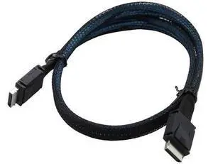 PCIe OCuLink SFF8611 4i to Mini SAS SFF8611 4i HighSpeed Server Interconnect Cable, 19.68 Inches PCIe OCuLink SFF8611 4i to Mini SAS SFF8611 4i HighSpeed Server Interconnect Cable, 19.68 Inches