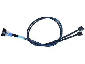MCIO x8 to 2×MiniSASHD x4 Cable, SFFTA1016 74Pin to 2×SFF8643 36Pin, PCIe Gen4 Mini Cooledge IO Cable, 80CM MCIO x8 to 2×MiniSASHD x4 Cable, SFFTA1016 74Pin to 2×SFF8643 36Pin, PCIe Gen4 Mini Cooledge IO Cable, 80CM