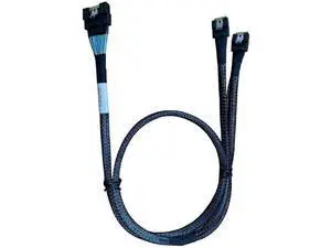 SlimSAS x8 to 2×SlimSAS x4 Cable, SFF8654 74Pin to 2×SFF8654 38Pin, 80CM, Compatible with Broadcom MPN 056000400 SlimSAS x8 to 2×SlimSAS x4 Cable, SFF8654 74Pin to 2×SFF8654 38Pin, 80CM, Compatible with Broadcom MPN 056000400