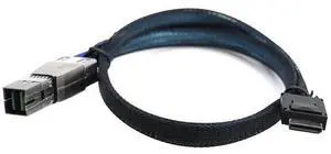 OCuLink 4i SFF8611 to SAS HD SFF8644 4i Cable, 12Gbps HighSpeed Server Data Cable, Compatible with RAID Controller, Workstation & Storage Expansion, 1M/39.37in OCuLink 4i SFF8611 to SAS HD SFF8644 4i Cable, 12Gbps HighSpeed Server Data Cable, Compatible with RAID Controller, Workstation & Storage Expansion, 1M/39.37in