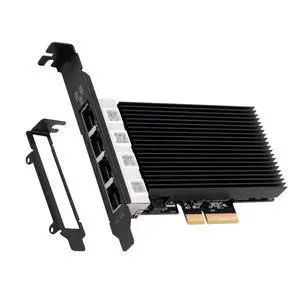 4-Port 2.5Gbps PCIe Ethernet Card with Intel I226, NAS/Gaming/Workstation | 2500Mbps 2.5 Gigabit Network Adapter to PCIE X4 X8 X16 NIC for Windows 10/11, Windows Server 2019/2022; Linux 4-Port 2.5Gbps PCIe Ethernet Card with Intel I226, NAS/Gaming/Workstation | 2500Mbps 2.5 Gigabit Network Adapter to PCIE X4 X8 X16 NIC for Windows 10/11, Windows Server 2019/2022; Linux