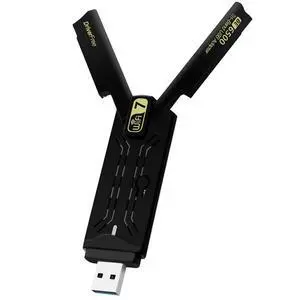 WiFi 7 USB Adapter for Desktop PC 6500Mbps Tri-Band 6GHz Gaming Win10/11 | 6GHz/5GHz/2.4GHz ultra-fast speeds, driver-included plug-and-play for Windows 10/11, RTL8912AU chipset, WPA3 security WiFi 7 USB Adapter for Desktop PC 6500Mbps Tri-Band 6GHz Gaming Win10/11 | 6GHz/5GHz/2.4GHz ultra-fast speeds, driver-included plug-and-play for Windows 10/11, RTL8912AU chipset, WPA3 security