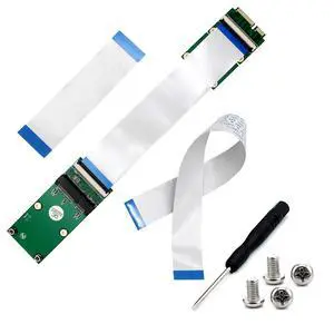 SUPERPLUS Mini PCI-E Express mSATA Extension Cable for Wireless Card & Half/Full-size MiniCard Adapter SUPERPLUS Mini PCI-E Express mSATA Extension Cable for Wireless Card & Half/Full-size MiniCard Adapter