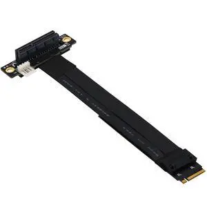 M Key Extension M.2 NGFF Key M to PCIe 3.0 4X Extension Cable m.2 Key m to pci-e 4X (90°Right Angle PCI-E Slot) M Key Extension M.2 NGFF Key M to PCIe 3.0 4X Extension Cable m.2 Key m to pci-e 4X (90°Right Angle PCI-E Slot)