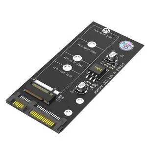 M.2 NGFF SATA SSD to SATA Adapter Card, Supports 2280/2260/2242/2230 mm, Up to 6 Gbps Transfer Rate M.2 NGFF SATA SSD to SATA Adapter Card, Supports 2280/2260/2242/2230 mm, Up to 6 Gbps Transfer Rate