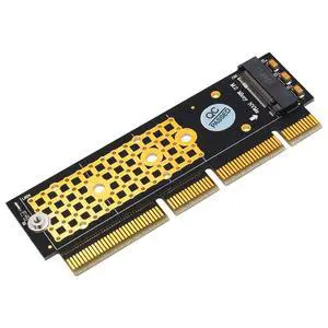 M.2 NVMe SSD NGFF to PCIE 3.0 X16 /X4 Adapter M Key Interface Card Support PCI Express 3.0 x4 2230-2280 Size m.2 Full Speed (Black Gold) M.2 NVMe SSD NGFF to PCIE 3.0 X16 /X4 Adapter M Key Interface Card Support PCI Express 3.0 x4 2230-2280 Size m.2 Full Speed (Black Gold)