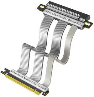 PCI-E 5.0 16X Expansion Cable 180 Degree Vertical Installation GPU Cable for Desktop PC. PCI-E 5.0 16X Expansion Cable 180 Degree Vertical Installation GPU Cable for Desktop PC.