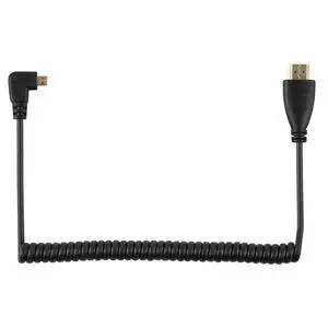 chenyang Stretch Coilded Right Angled 90 Degree Micro HDMI to HDMI Male HDTV Cable for Cell Phone & Tablet & Camera (Right Angled) chenyang Stretch Coilded Right Angled 90 Degree Micro HDMI to HDMI Male HDTV Cable for Cell Phone & Tablet & Camera (Right Angled)