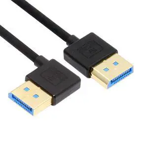 Ultrafine Left Angled DisplayPort 1.4 DP to DP Cable 8K 60hz Cable Ultra-HD UHD 4K 144hz 90 Degree for Desktop Laptop Monitor 100cm New Ultrafine Left Angled DisplayPort 1.4 DP to DP Cable 8K 60hz Cable Ultra-HD UHD 4K 144hz 90 Degree for Desktop Laptop Monitor 100cm New