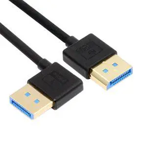 Ultrafine Right Angled DisplayPort 1.4 DP to DP Cable 8K 60hz Cable Ultra-HD UHD 4K 144hz 90 Degree for Desktop Laptop Monitor 100cm New Ultrafine Right Angled DisplayPort 1.4 DP to DP Cable 8K 60hz Cable Ultra-HD UHD 4K 144hz 90 Degree for Desktop Laptop Monitor 100cm New