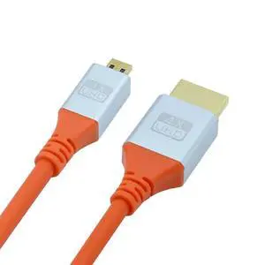 Micro HDMI 4K to HDMI Ultra Soft High Flex HDTV Cable Hyper Super Flexible Cord High Speed Type-A Male to Male for Computer HDTV 100cm Micro HDMI 4K to HDMI Ultra Soft High Flex HDTV Cable Hyper Super Flexible Cord High Speed Type-A Male to Male for Computer HDTV 100cm