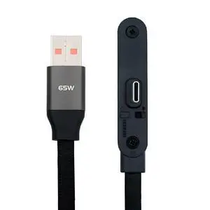65W Type-A Fast Charging Cable Angled Type-C with Built-in Phone Stand Dual Holder Durable USB C Charger Cord Bracket Foldable 65W Type-A Fast Charging Cable Angled Type-C with Built-in Phone Stand Dual Holder Durable USB C Charger Cord Bracket Foldable