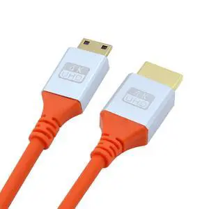 Mini HDMI 4K to HDMI Ultra Soft High Flex HDTV Cable Hyper Super Flexible Cord High Speed Type-A Male to Male for Computer HDTV 100cm Mini HDMI 4K to HDMI Ultra Soft High Flex HDTV Cable Hyper Super Flexible Cord High Speed Type-A Male to Male for Computer HDTV 100cm