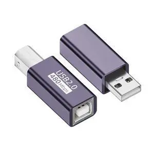 2pcs/lot USB 2.0 B Type Female to Type-A & Type-B Male Extension Adapter for Printer Scanner Disk 2pcs/lot USB 2.0 B Type Female to Type-A & Type-B Male Extension Adapter for Printer Scanner Disk