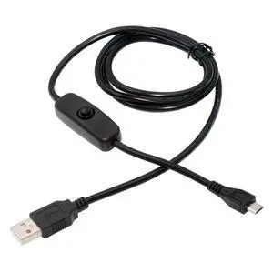 Micro USB2.0 to Type-A Cable with On Off Power Switch Button Micro 5Pin for DC 5V Desk Lamp Fan Camera Micro USB2.0 to Type-A Cable with On Off Power Switch Button Micro 5Pin for DC 5V Desk Lamp Fan Camera