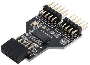 Motherboard 9pin USB 2.0 Header 1 to 2 Female Extension HUB Connector Adapter Port Multilier Motherboard 9pin USB 2.0 Header 1 to 2 Female Extension HUB Connector Adapter Port Multilier