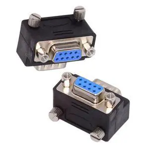 Adapter 2pcs/lot Up & Down Angled 90 Degree RS232 D-Sub 9Pin Screw Type Male to Female Nut Type Extension Adapter Port Saver Adapter 2pcs/lot Up & Down Angled 90 Degree RS232 D-Sub 9Pin Screw Type Male to Female Nut Type Extension Adapter Port Saver
