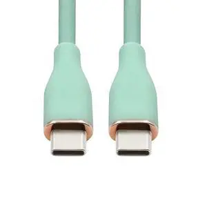Colorful USB-C 480Mbps Type-C Male to Male Cable Ultra Soft High Flex 65W Hyper Super Flexible Cord Green 1M Colorful USB-C 480Mbps Type-C Male to Male Cable Ultra Soft High Flex 65W Hyper Super Flexible Cord Green 1M