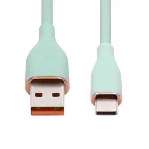 Colorful USB-A Type A to USB-C Liquid Silicone Ultra Soft Power USB2.0 Data Cable Fast Charge for Laptop Tablet Phone Green 2M Colorful USB-A Type A to USB-C Liquid Silicone Ultra Soft Power USB2.0 Data Cable Fast Charge for Laptop Tablet Phone Green 2M