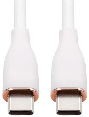 Colorful USB-C 480Mbps Type-C Male to Male Cable Ultra Soft High Flex 65W Hyper Super Flexible Cord White 1M Colorful USB-C 480Mbps Type-C Male to Male Cable Ultra Soft High Flex 65W Hyper Super Flexible Cord White 1M