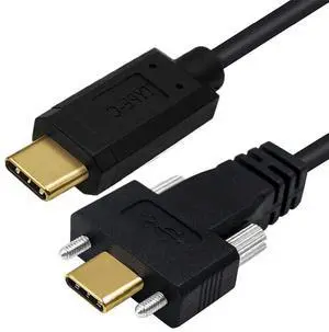 USB C to C Cable,USB C Male to Male Fast Charging Data Transfer Extension Cable with Dual Screws USB C to C Cable,USB C Male to Male Fast Charging Data Transfer Extension Cable with Dual Screws