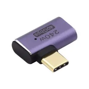USB4 Type C Male to Female 240W Power 40Gbps Data 8K Video Adapter Left Right Angled for NS Phone Laptop USB4 Type C Male to Female 240W Power 40Gbps Data 8K Video Adapter Left Right Angled for NS Phone Laptop