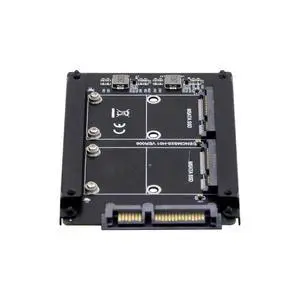 Dual MSATA Mini-SATA SSD Card JOBD Raid0 Span Bridge to 2.5inch SATA Combo HDD Disk Drive Enclosure Dual MSATA Mini-SATA SSD Card JOBD Raid0 Span Bridge to 2.5inch SATA Combo HDD Disk Drive Enclosure