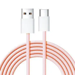 Cable USB-C Type C Male to Type-A Male 15W 5V3A Power 480Mbps Data Cable Pink Sleeve for Phone & Tablet (100cm) Cable USB-C Type C Male to Type-A Male 15W 5V3A Power 480Mbps Data Cable Pink Sleeve for Phone & Tablet (100cm)