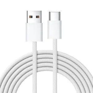 Cable USB-C Type C Male to Type-A Male 15W 5V3A Power 480Mbps Data Cable White Sleeve for Phone & Tablet (100cm) Cable USB-C Type C Male to Type-A Male 15W 5V3A Power 480Mbps Data Cable White Sleeve for Phone & Tablet (100cm)