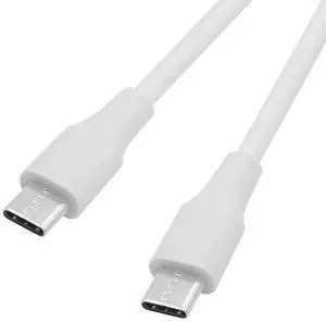Type-C USB-C Male to Male USB 2.0 Version Data Cable Support PD 65W for Laptop & Phone White 200cm Type-C USB-C Male to Male USB 2.0 Version Data Cable Support PD 65W for Laptop & Phone White 200cm
