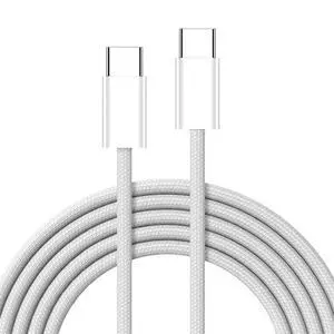 PD 27W 65W Power USB-C Type C Male to Male 480Mbps Data Cable for Phone & Tablet & Laptop White Sleeve 1M PD 27W 65W Power USB-C Type C Male to Male 480Mbps Data Cable for Phone & Tablet & Laptop White Sleeve 1M