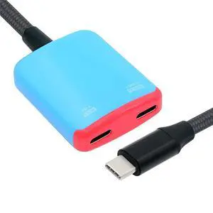 USB-C Type-C 1-to-2 VR AR Glass OTG 8K Video USB-C Female 100W PD Power Cable for NS Handheld Console Laptop Tablet Phone USB-C Type-C 1-to-2 VR AR Glass OTG 8K Video USB-C Female 100W PD Power Cable for NS Handheld Console Laptop Tablet Phone