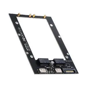 Dual SFF-8612 Oculink PCI-e 4X Host to Dual Ruler 1U GEN-Z EDSFF 9.5mm 15mm 25mm Short SSD E1.S PCI-E with Heat Sink PM9A3 PM9D3 P5801X Carrier Adapter Dual SFF-8612 Oculink PCI-e 4X Host to Dual Ruler 1U GEN-Z EDSFF 9.5mm 15mm 25mm Short SSD E1.S PCI-E with Heat Sink PM9A3 PM9D3 P5801X Carrier Adapter