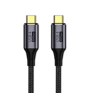 USB4 Cable 40Gbps with 100W Charging and 8K@60Hz 5K@60Hz USB4.0 Compatible with Thunderbolt3/4 30cm USB4 Cable 40Gbps with 100W Charging and 8K@60Hz 5K@60Hz USB4.0 Compatible with Thunderbolt3/4 30cm