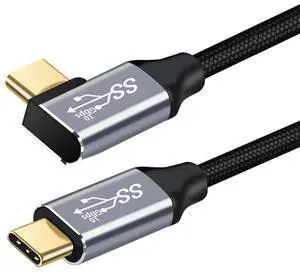 90 Degree Right Angled Type-C USB-C Male to Male USB3.1 10Gbps 100W Data Cable for Laptop Phone 100cm 90 Degree Right Angled Type-C USB-C Male to Male USB3.1 10Gbps 100W Data Cable for Laptop Phone 100cm