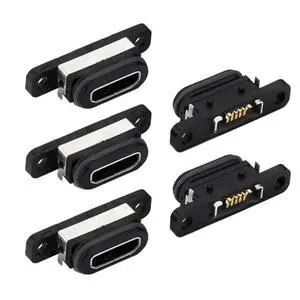 Connector 5pcs/Set DIY OEM USB2.0 Micro-B Female Receptacle Socket Connector with Mounting Waterproof SMT Type 480Mbps Connector 5pcs/Set DIY OEM USB2.0 Micro-B Female Receptacle Socket Connector with Mounting Waterproof SMT Type 480Mbps